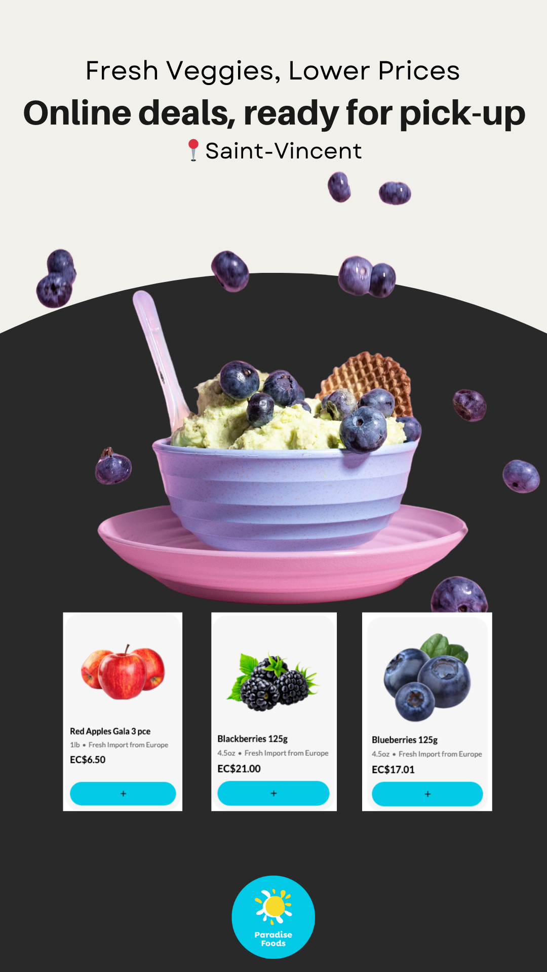 Paradise Foods Facebook ad from Jan 29, 2026