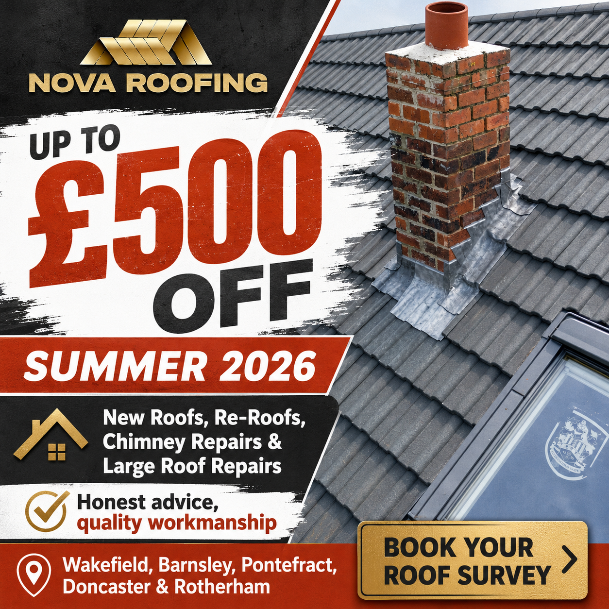Nova Roofing Facebook ad