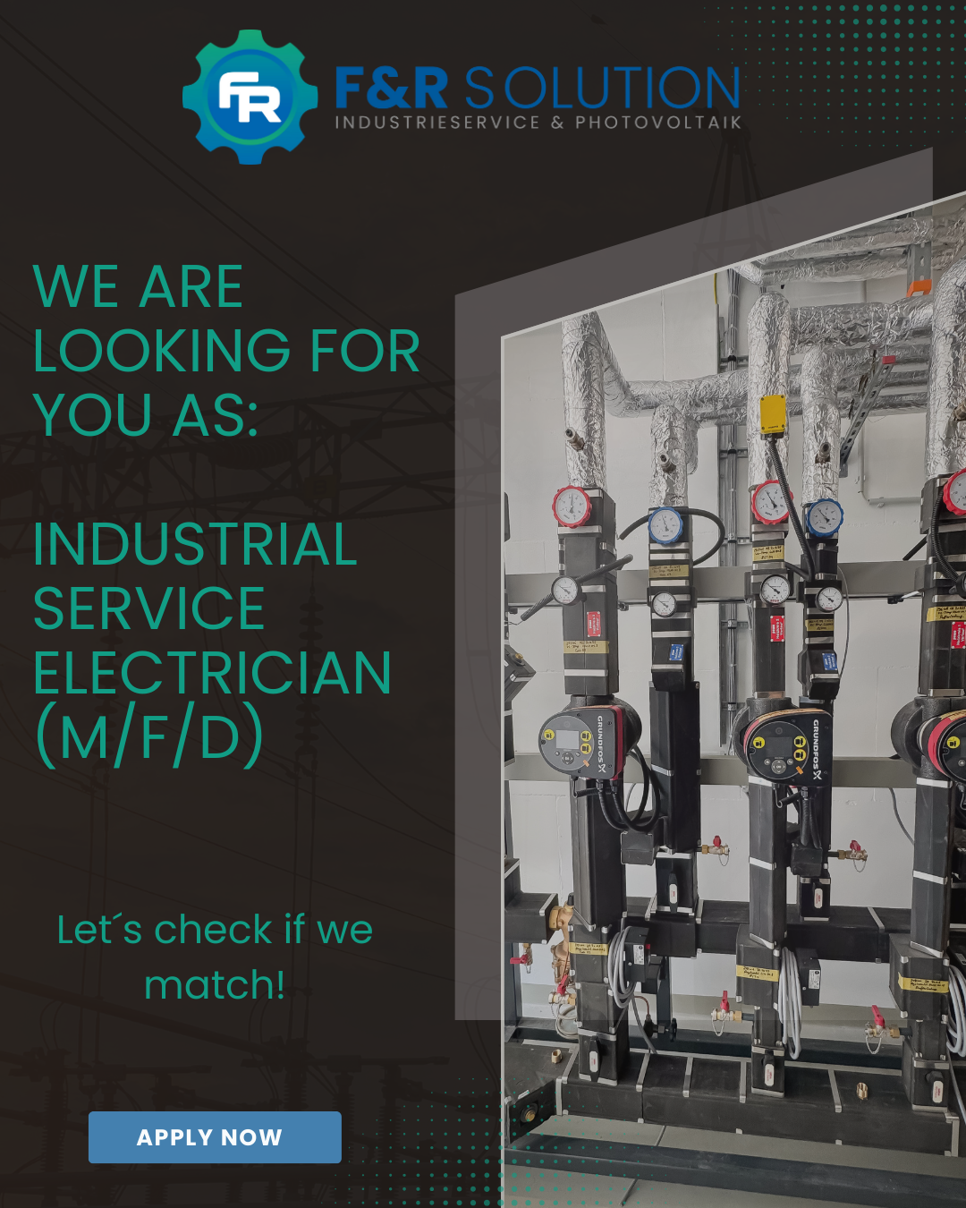 F&R Solution Facebook ad: Elektriker Industrieservice (m/w/d)