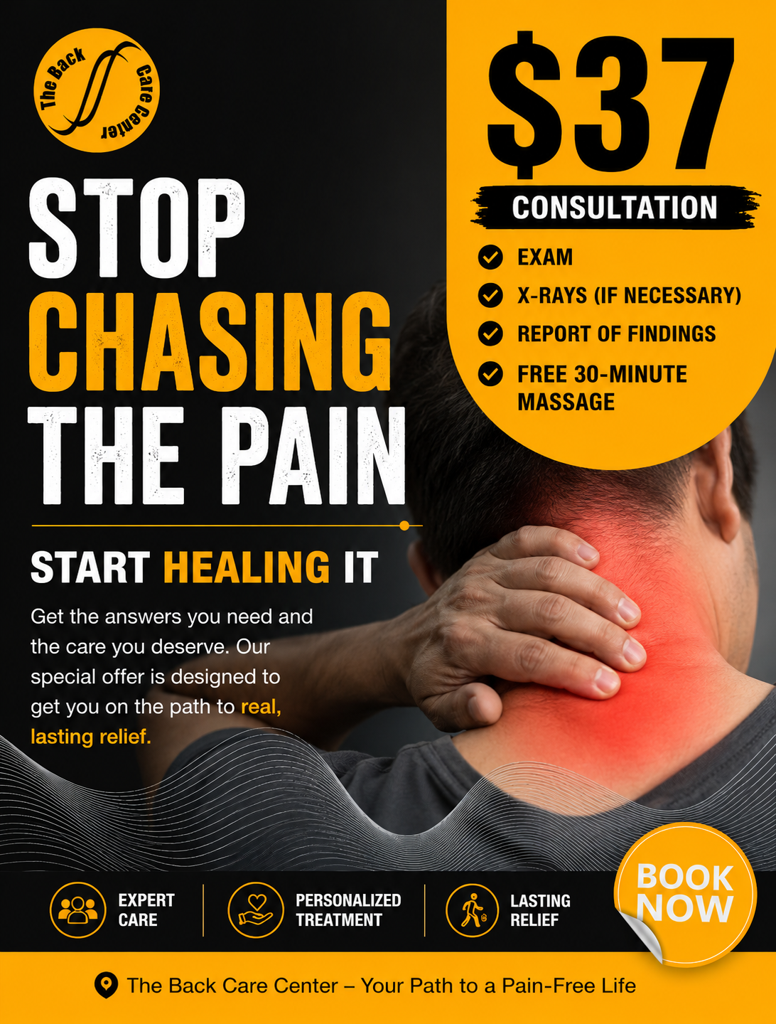 The Back Care Center Facebook ad