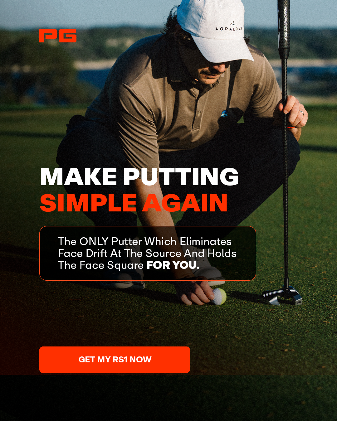 Performance Golf Facebook ad