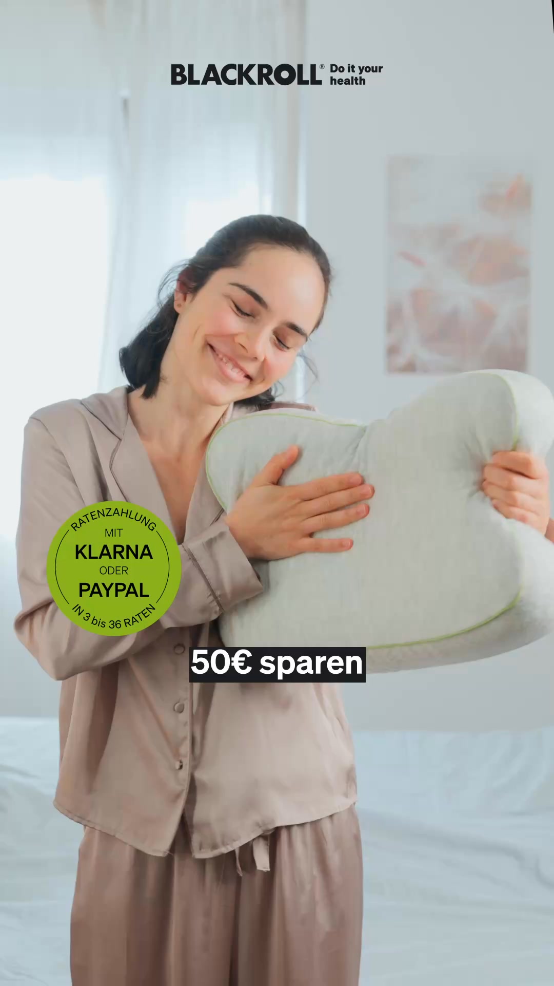 Blackroll Facebook ad: Noch nie war Aufstehen so leicht