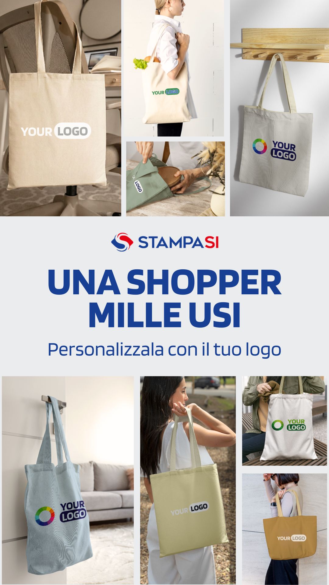 STAMPASI Facebook ad: Le shopper che si usa ogni giorno