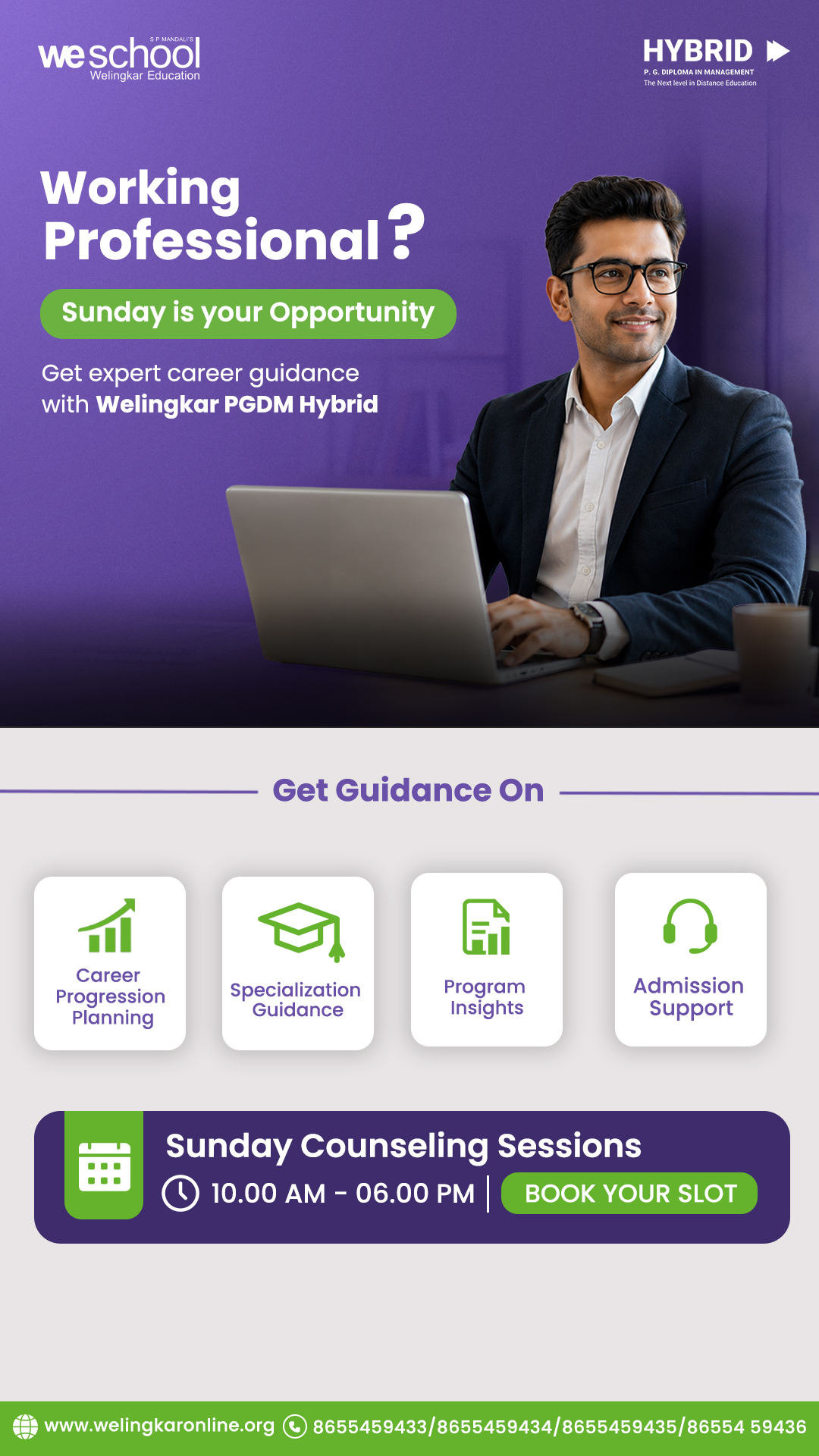 Welingkar Hybrid Program Facebook ad from Jun 11, 2026