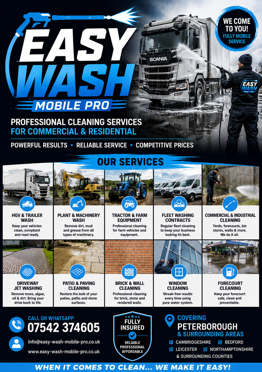 Easy Wash & Co. HGV & Plant Mobile Wash Facebook ad: Easy Wash & Co, Mobile HGV & Construction…