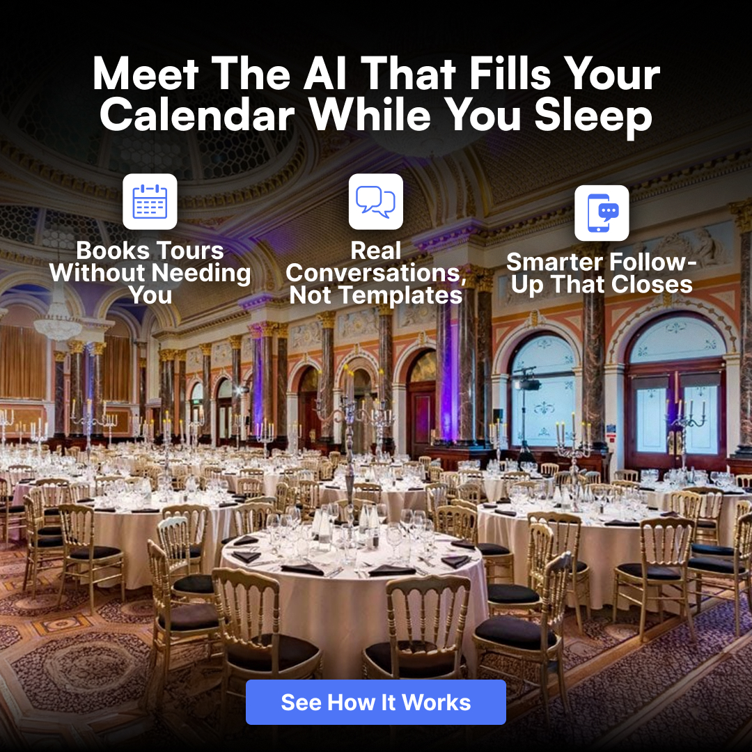 VenueAI Facebook ad: Your AI Sales Assistant for Weddings