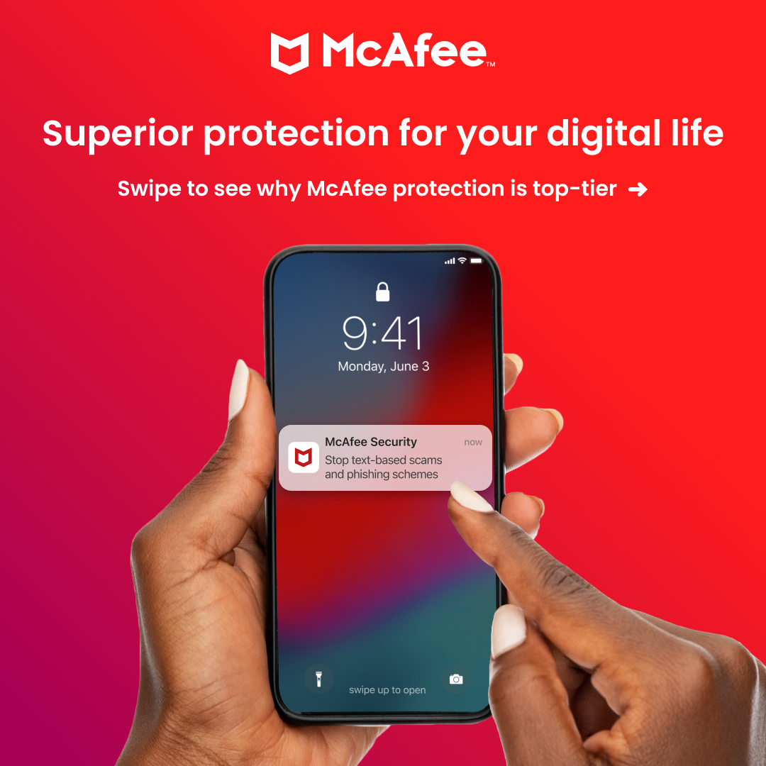 McAfee Facebook ad