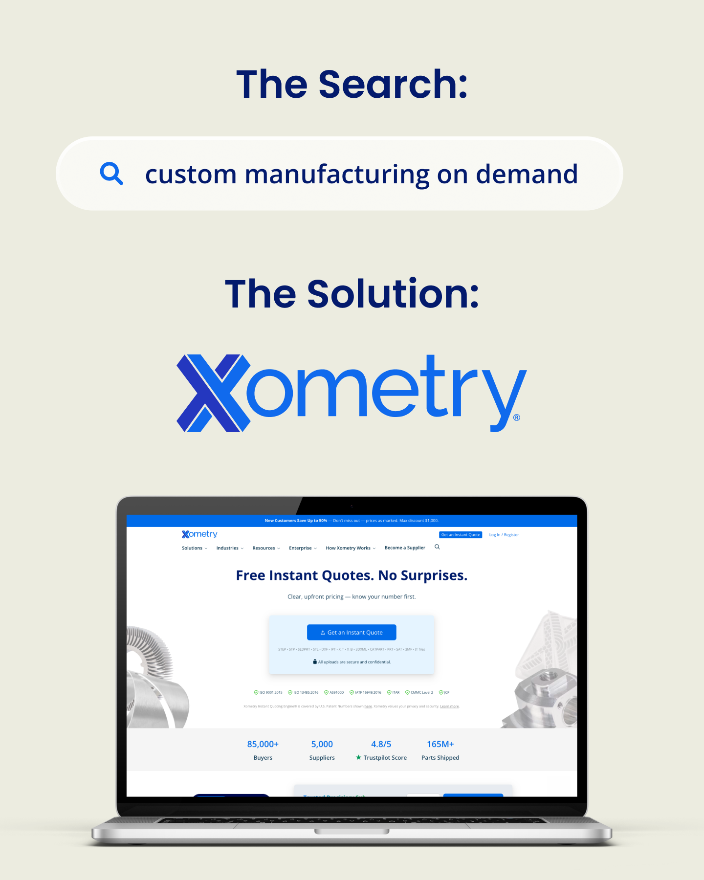 Xometry Facebook ad