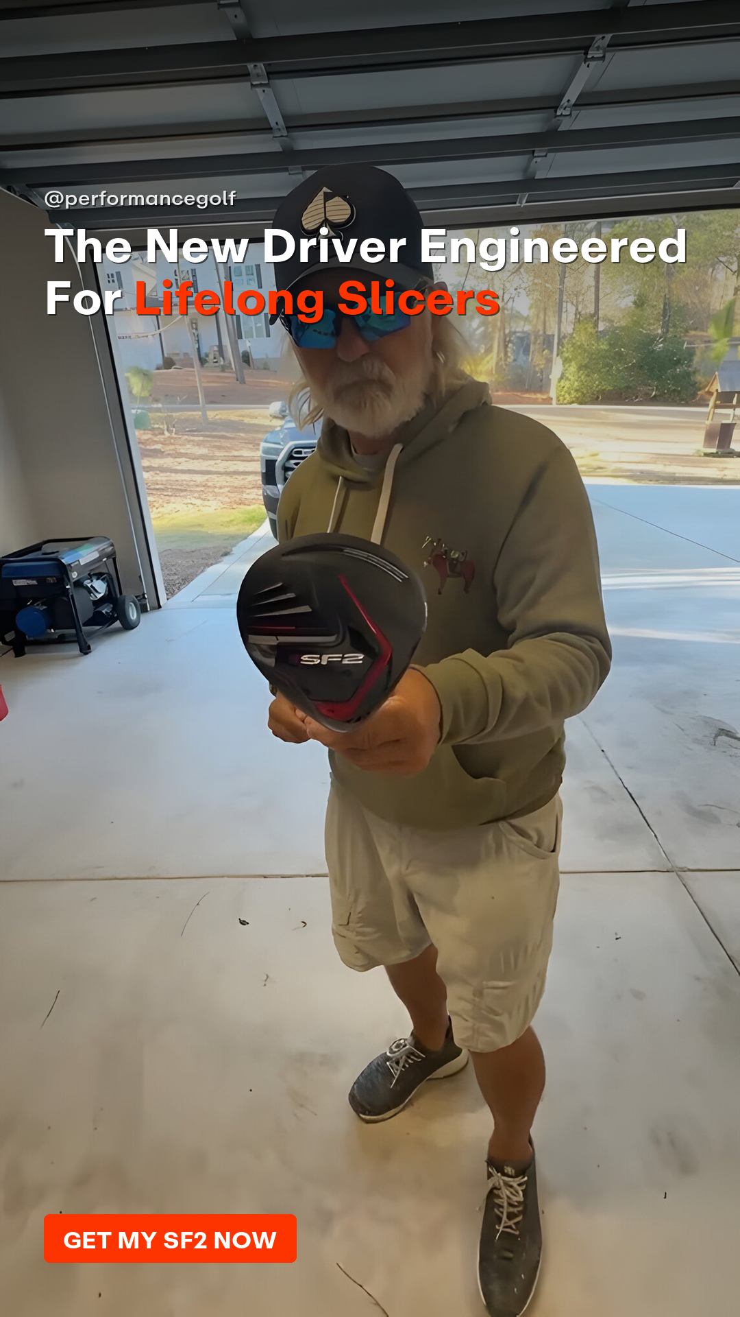 Performance Golf Facebook ad