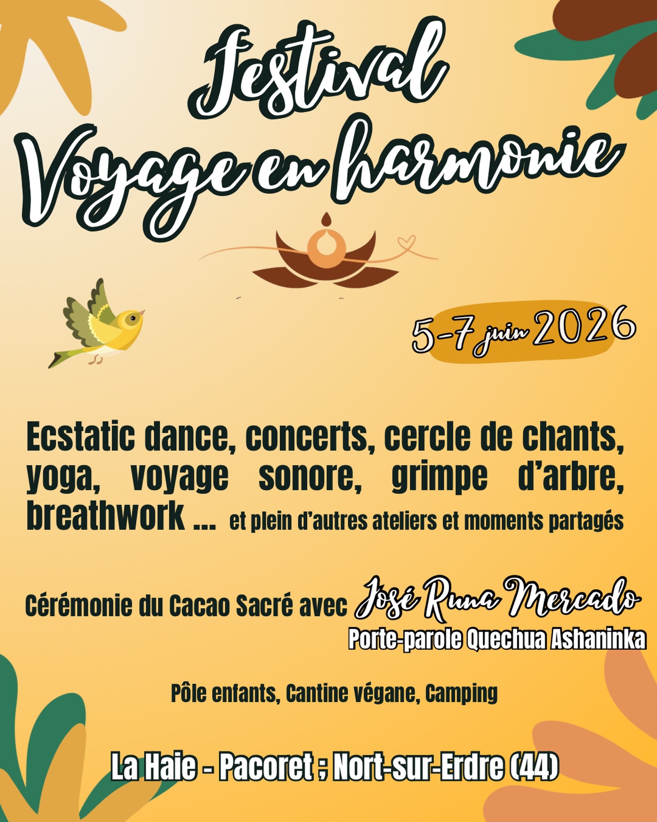 Festival voyage en harmonie Facebook ad: Voyage en harmonie #5 - Association HARMONIE