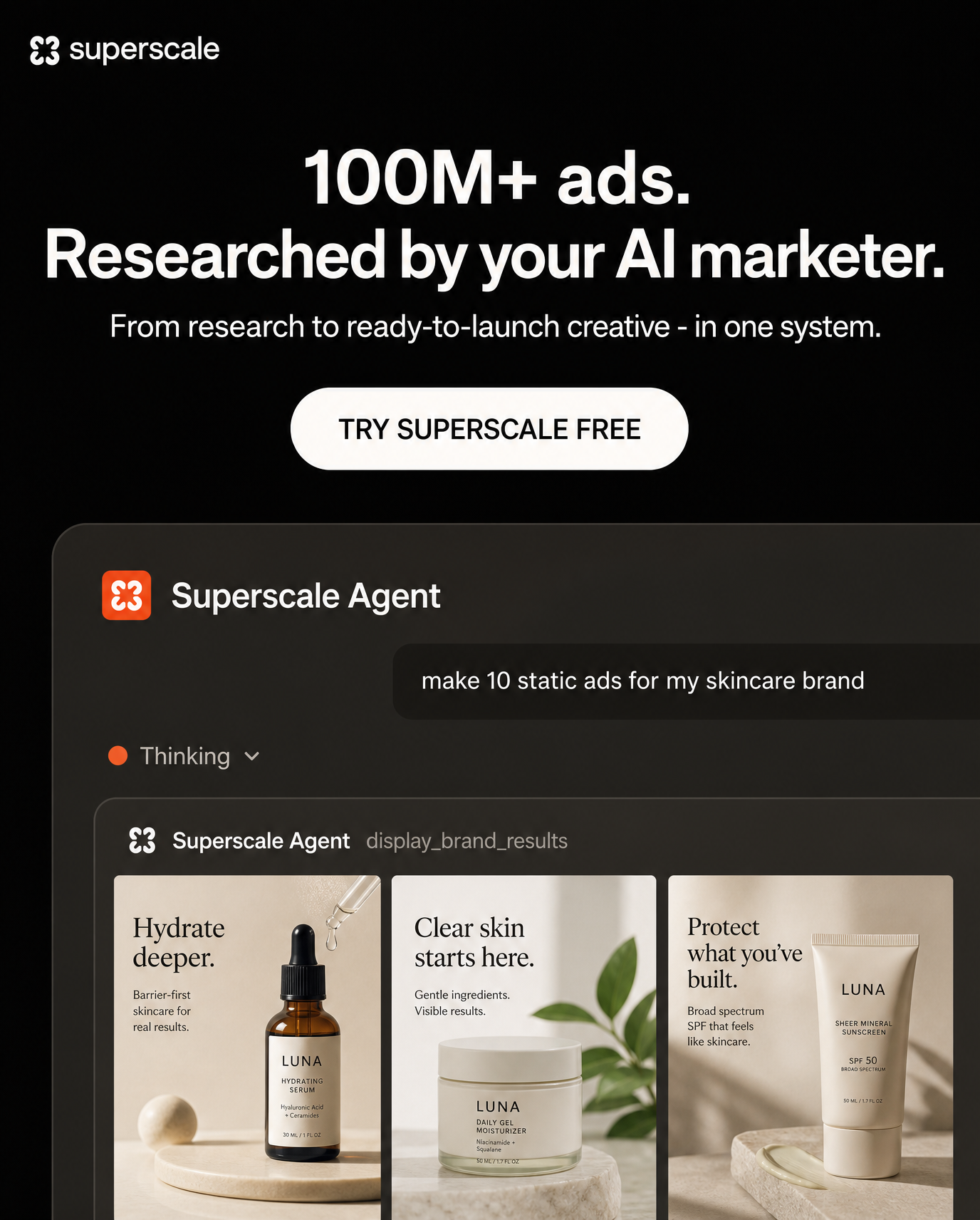 Superscale AI Facebook ad: Meet your AI creative strategist
