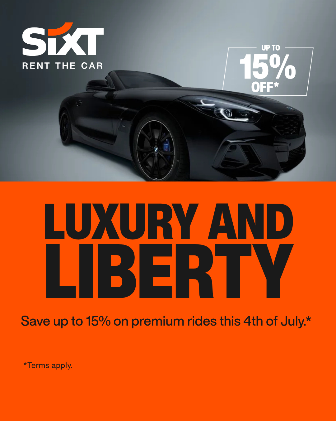 Sixt Facebook ad