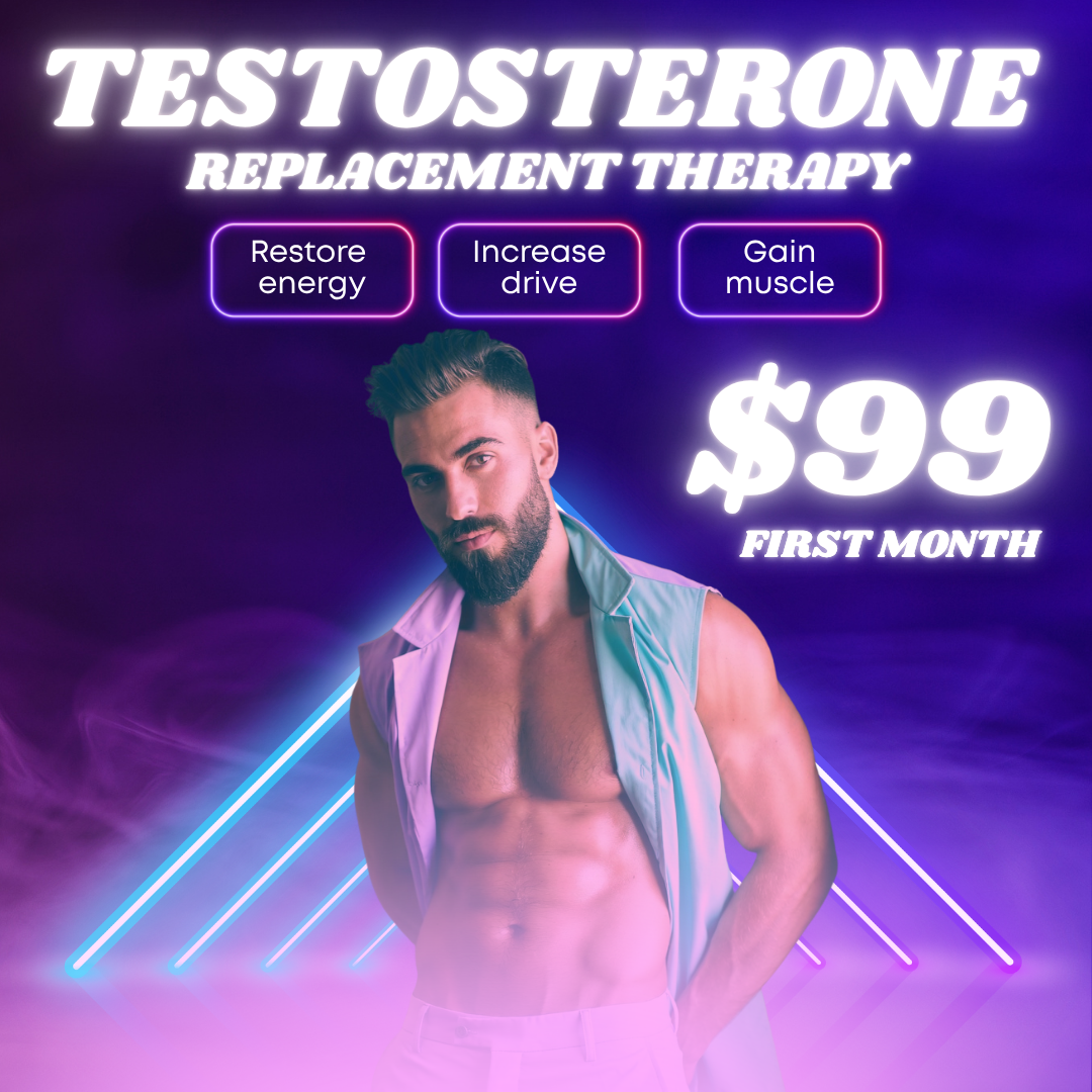 Clevir Health Facebook ad: TRT for $99!