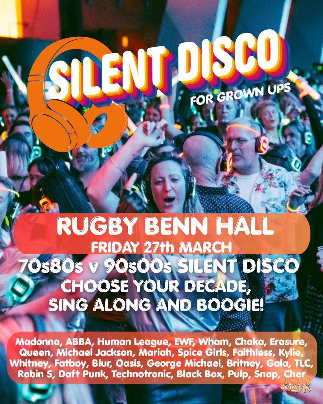 Discos for Grown Ups Facebook ad