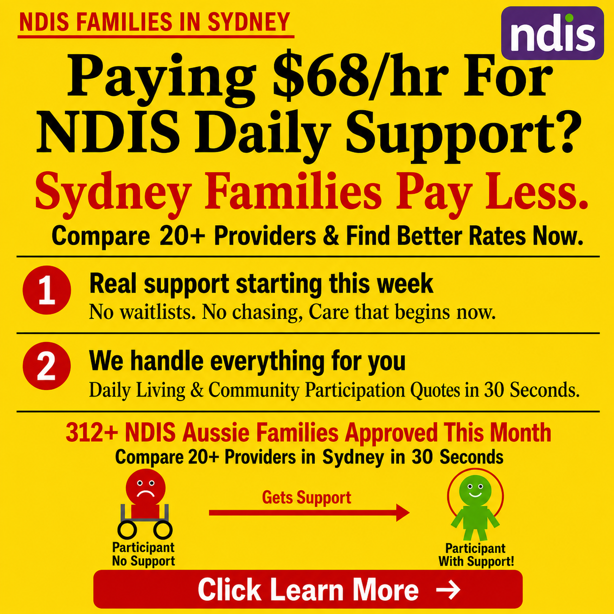 Simply Supported Facebook ad