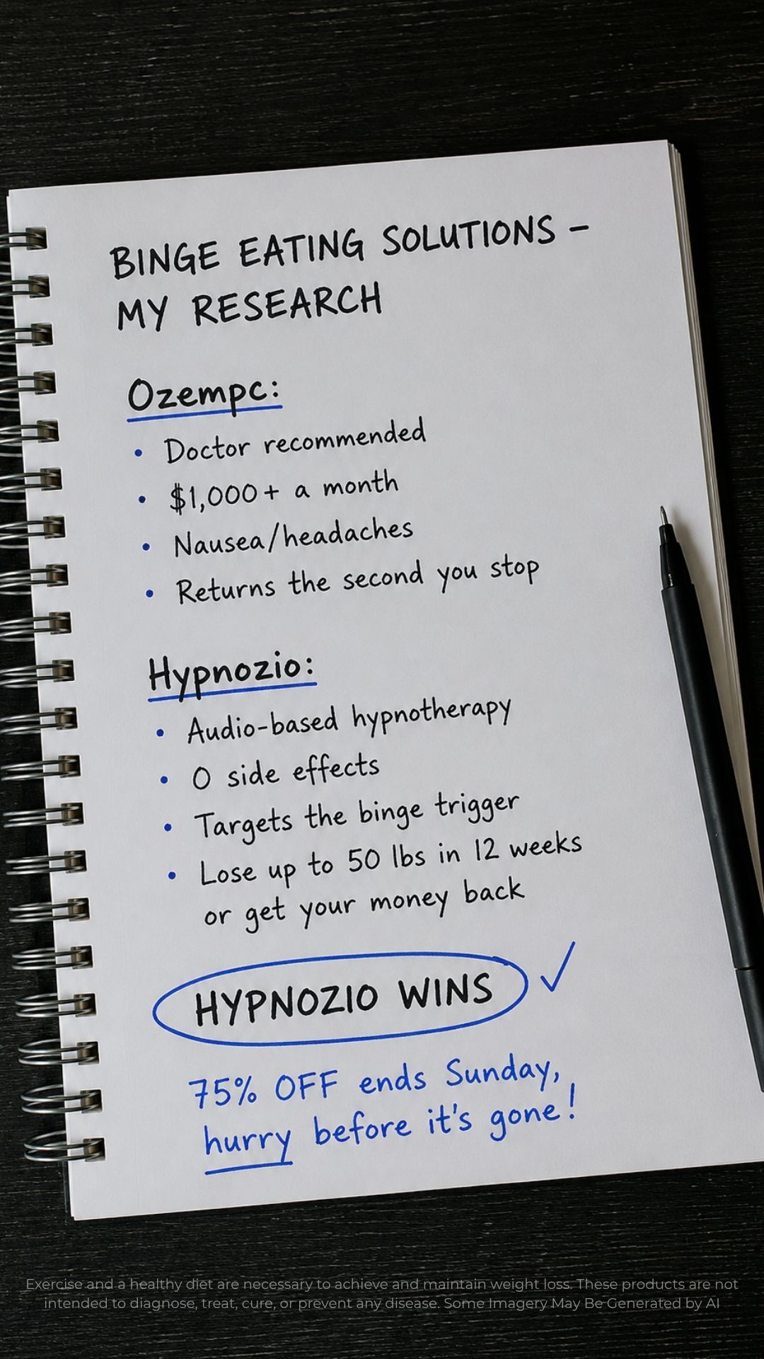 Hypnozio: power of hypnotherapy Facebook ad
