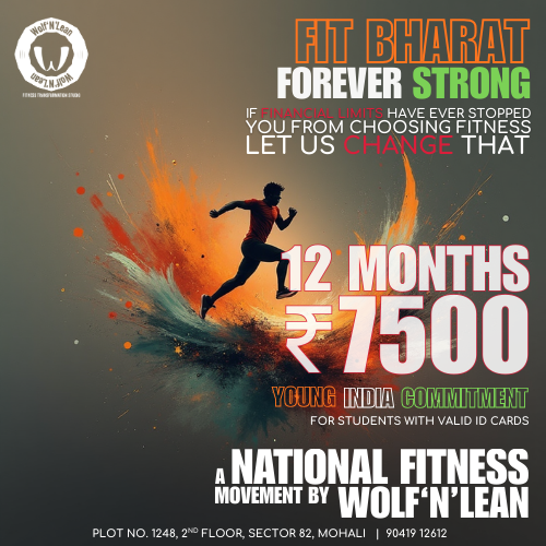 Wolf’N’Lean Facebook ad: Fit Bharat. Forever Strong. The Young India Commitment