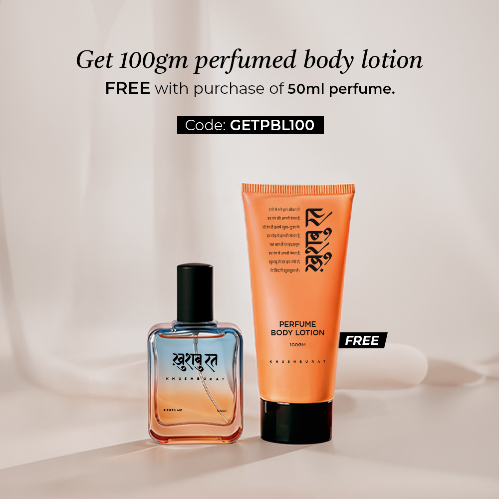 Khushburat.Official Facebook ad: Free Body Lotion on Perfume Purchase