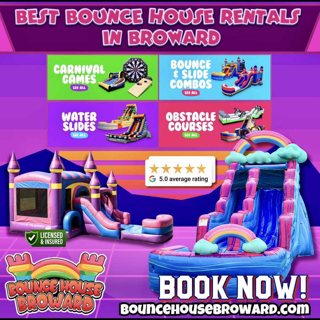 Bounce House Broward Facebook ad: Broward’s Best Bounce House Rentals!
