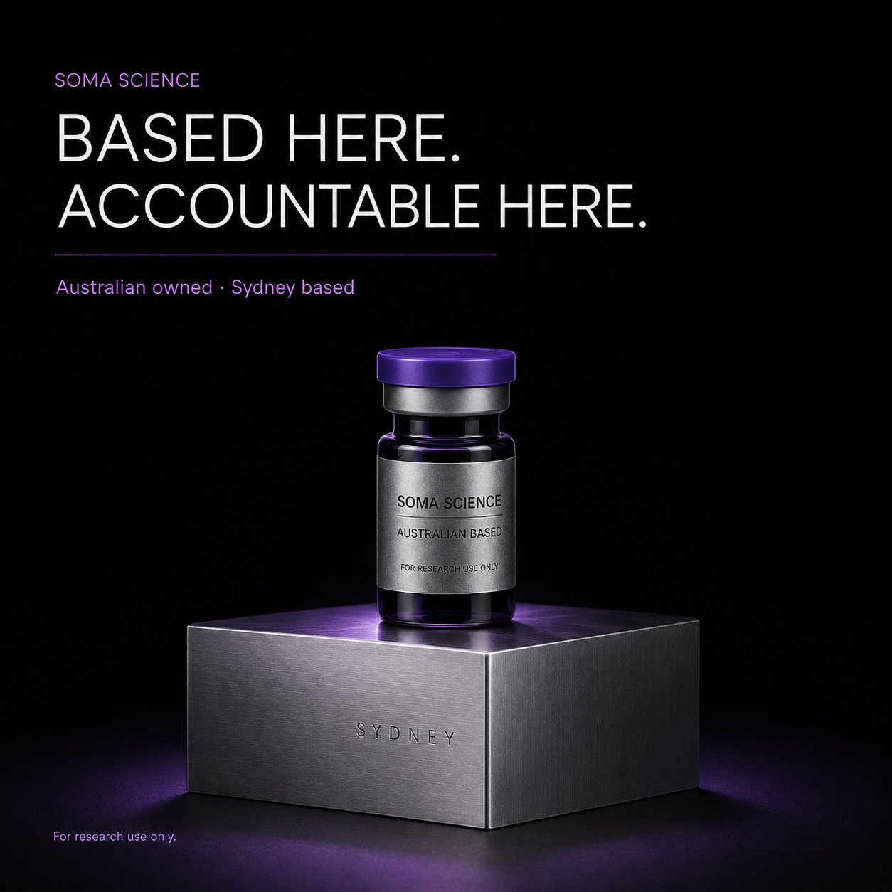 Soma Science Facebook ad: Soma Science | Research Peptides Australia