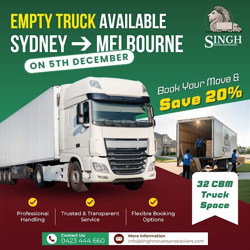 Singh Movers & Packers Facebook ad