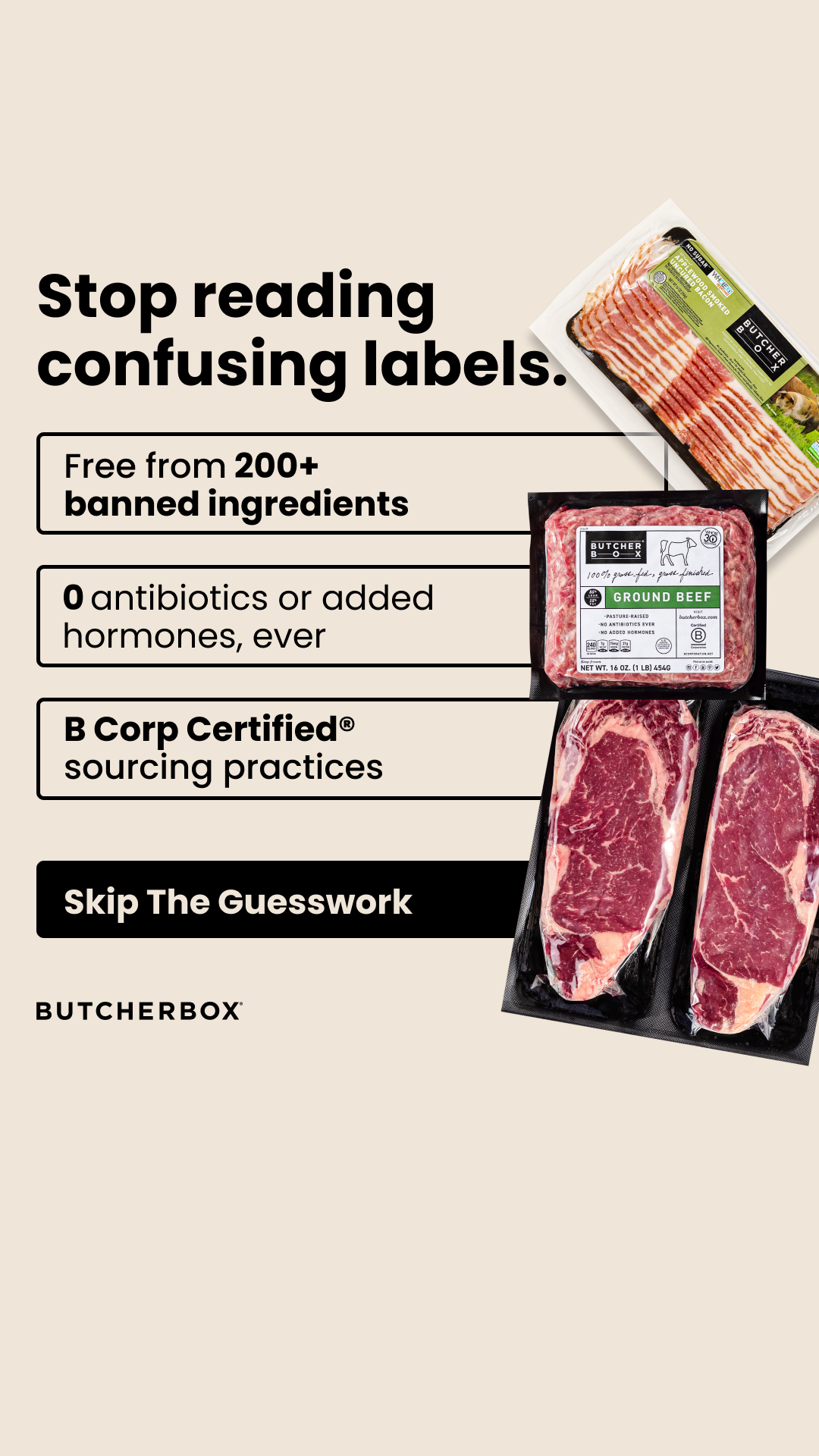 ButcherBox Facebook ad