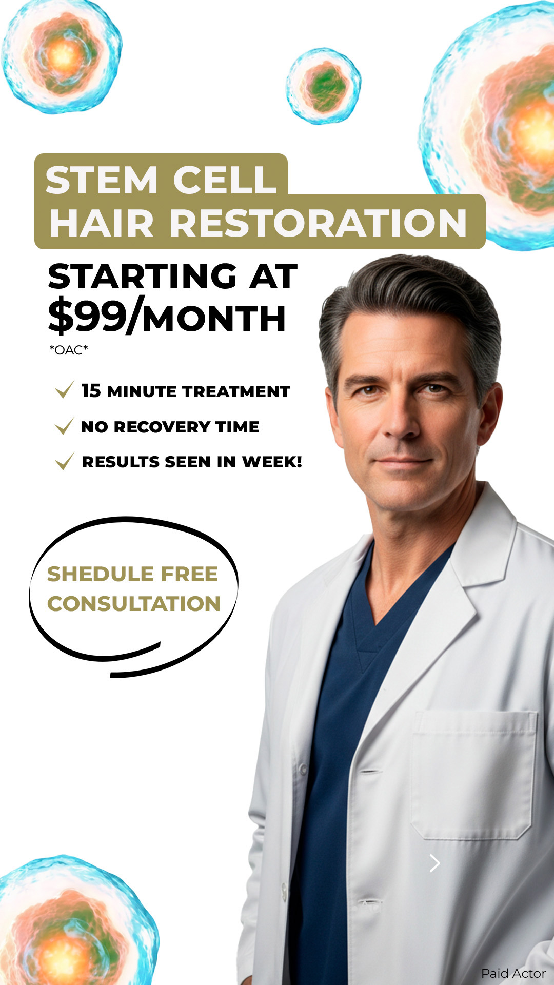 ReGrow Hair Las Vegas Facebook ad from May 15, 2026