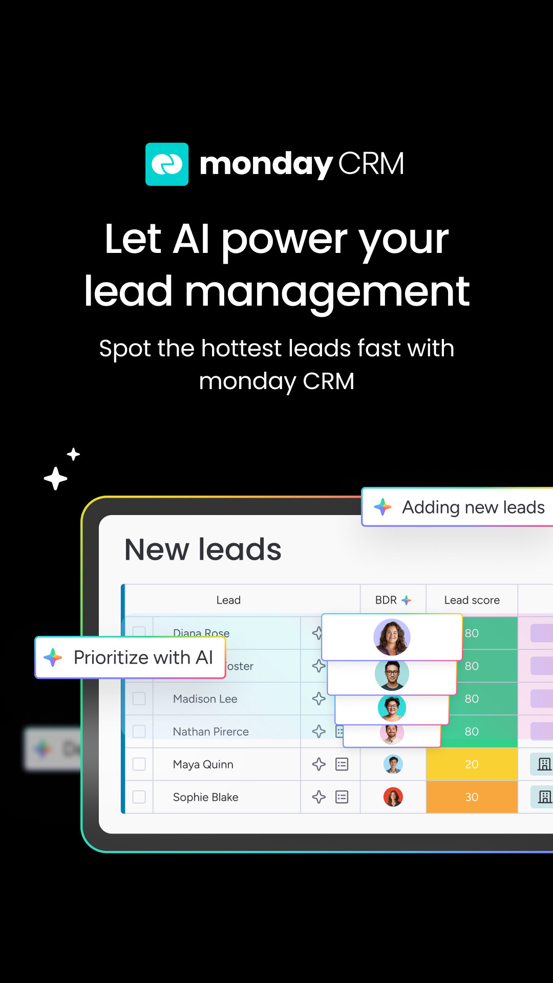 monday CRM Facebook ad