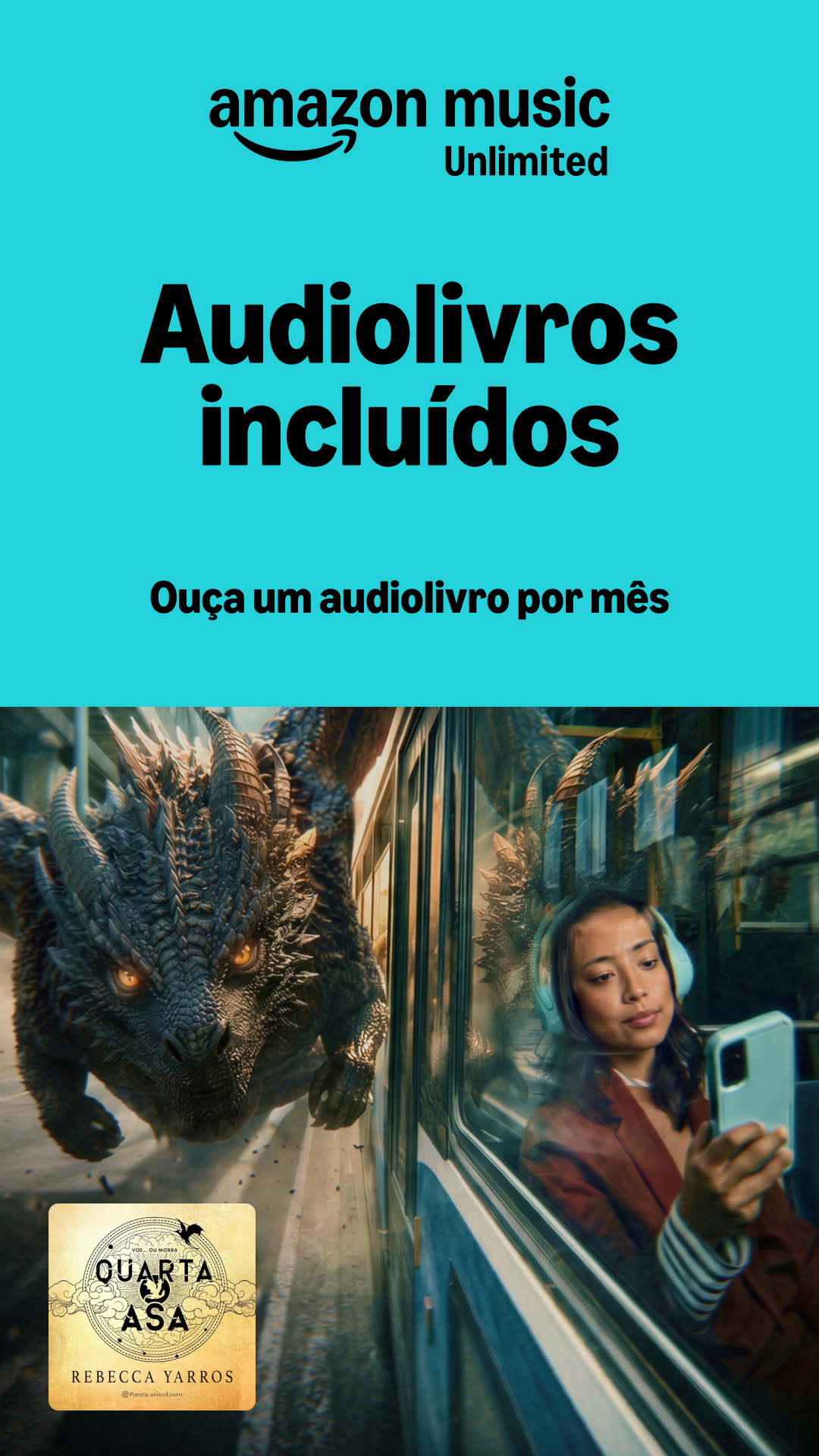 Amazon Music BR Facebook ad from Jul 21, 2026