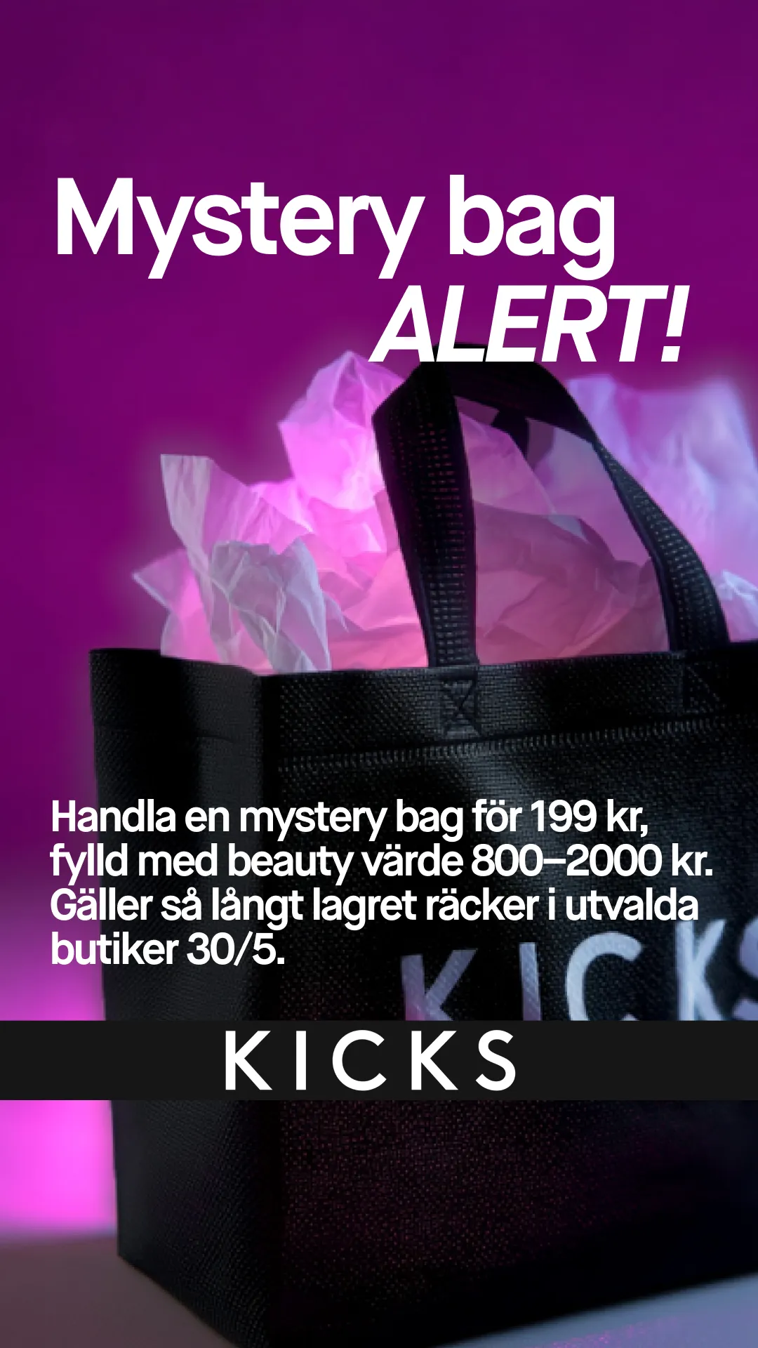 KICKS Facebook ad