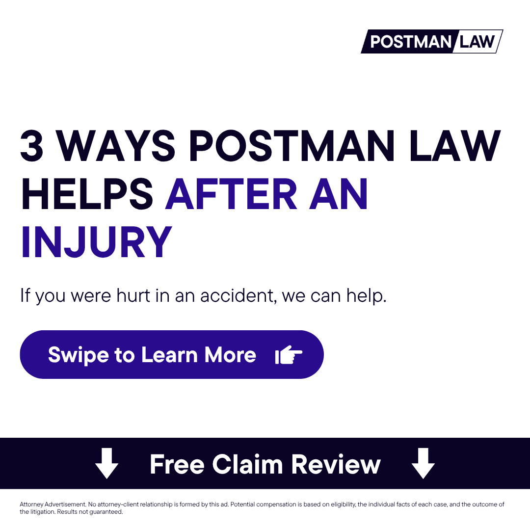 Postman Law Facebook ad