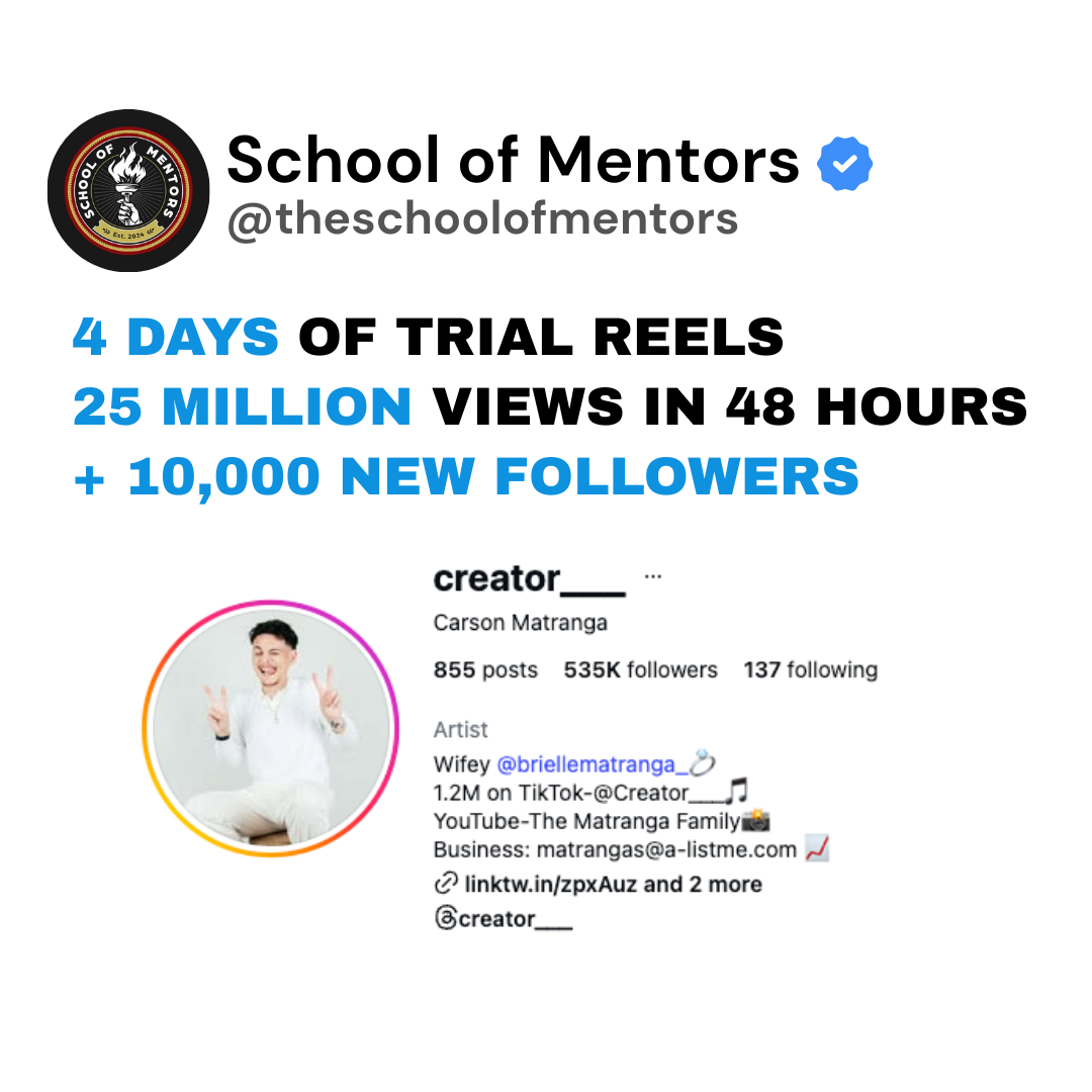 School of Mentors Facebook ad