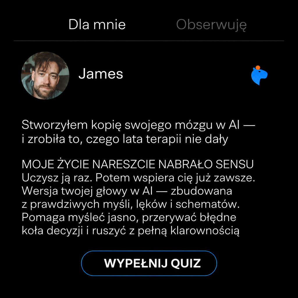 Sir George J. Miklos from Copymind Facebook ad: Wzbogać swoje życie dzięki cyfrowemu sobowtórowi opartemu…