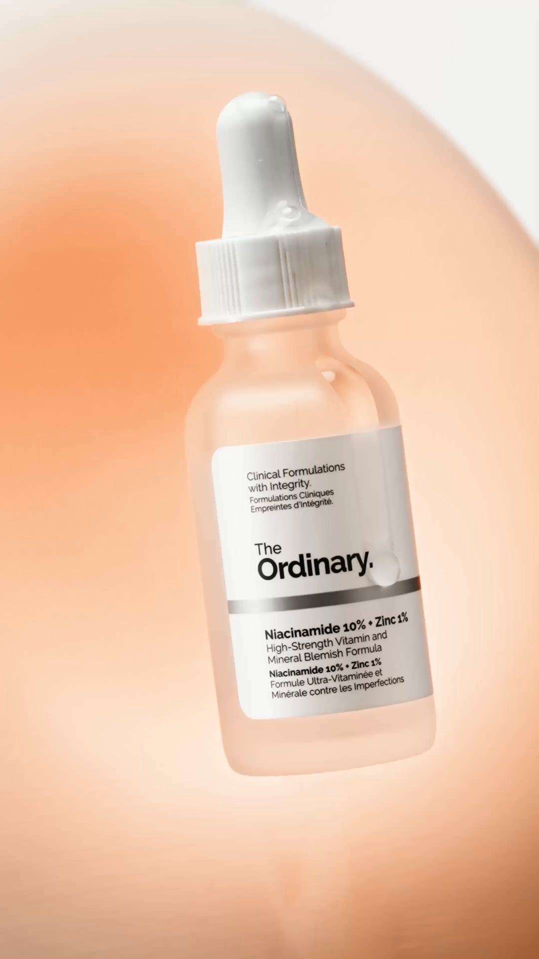 The Ordinary Facebook ad: Niacinamide 10% + Zinc 1%