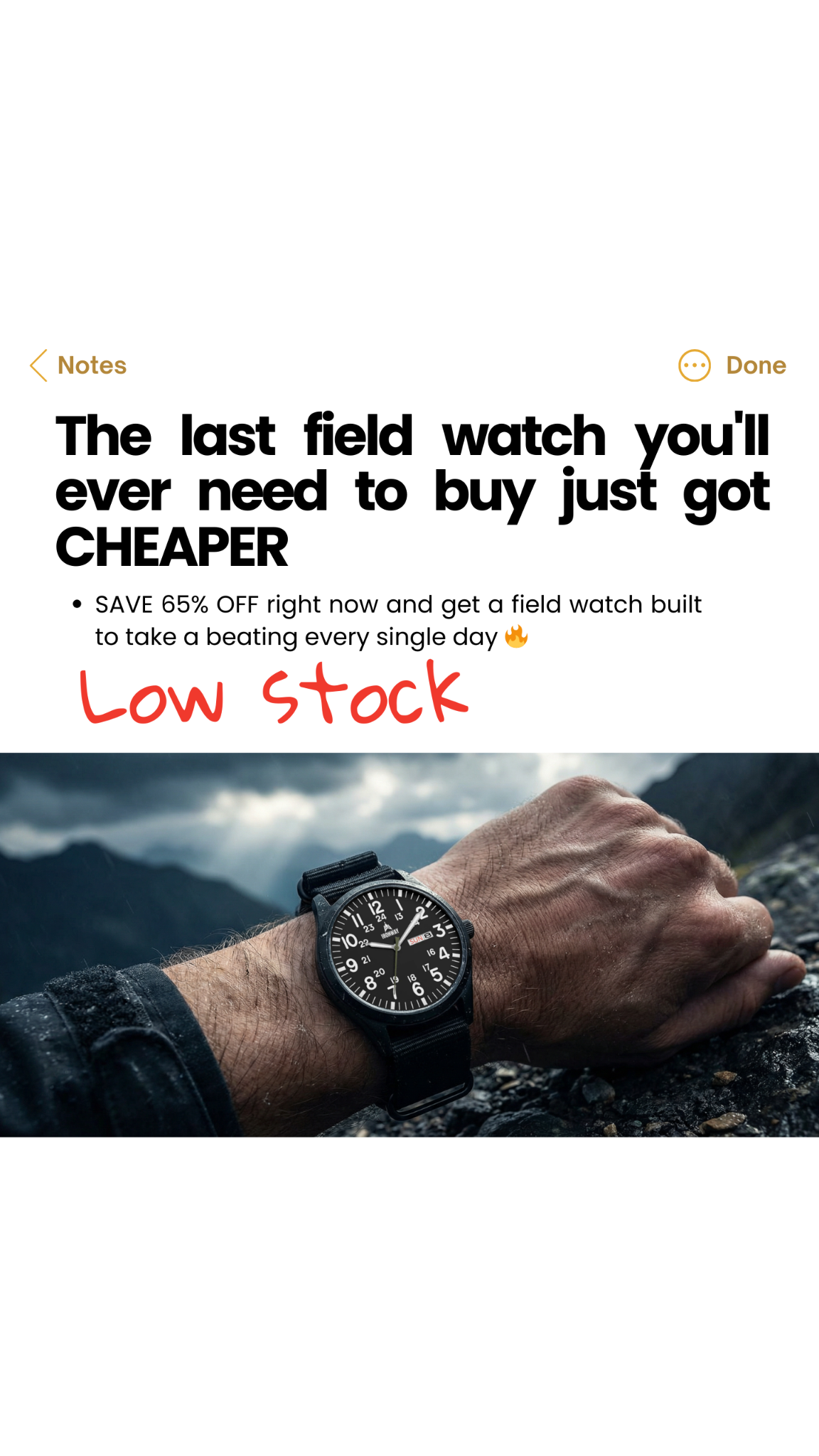 Ironway Facebook ad