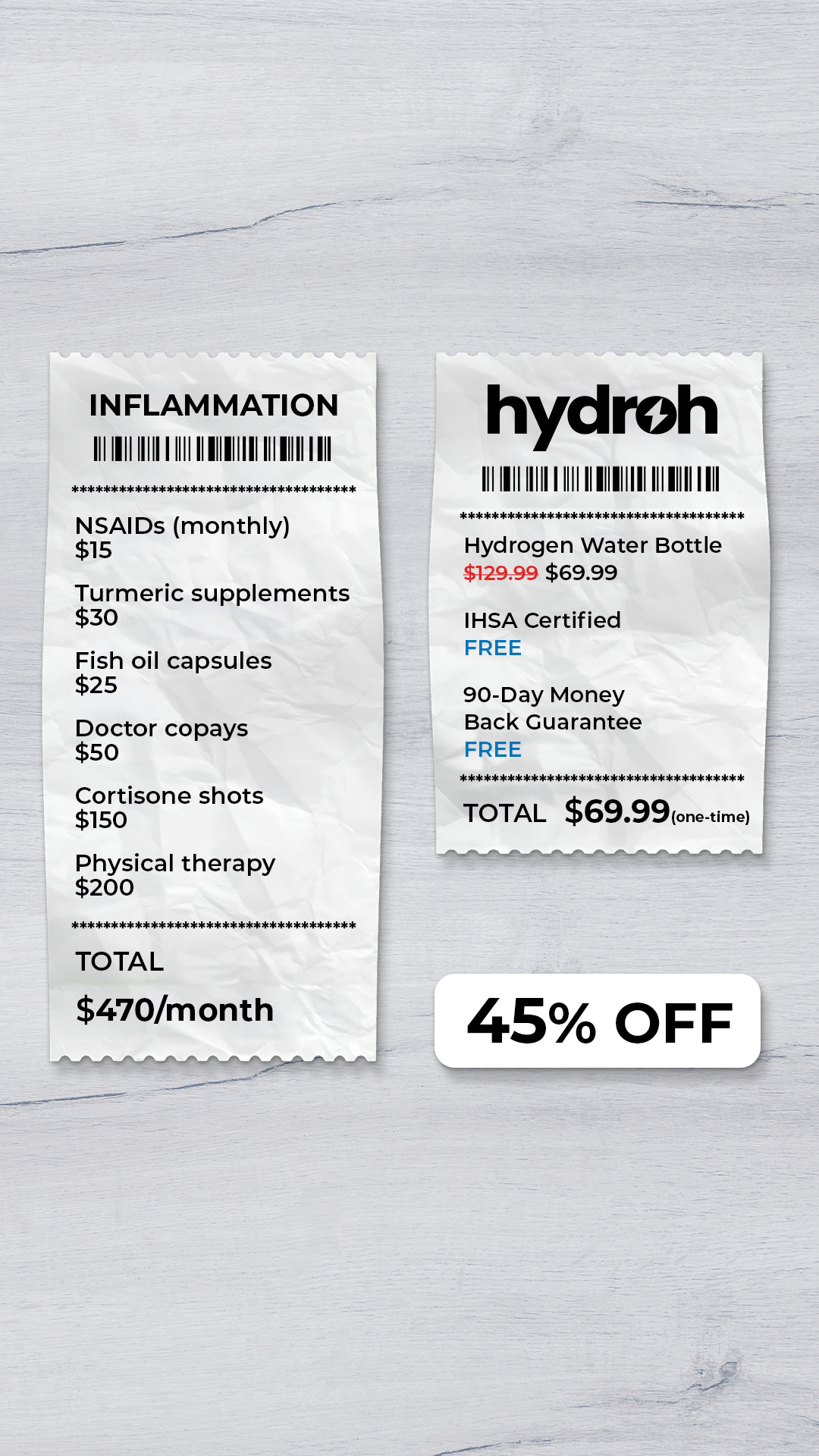Hydroh Facebook ad