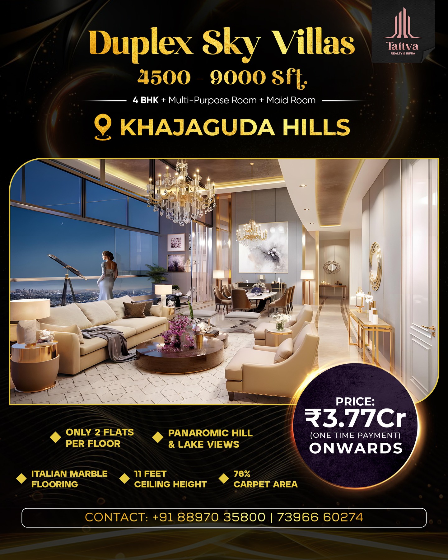 Tattva Hi Life International Facebook ad: Ultra Luxury 3.5, 4 & 4.5 BHK Apartment…