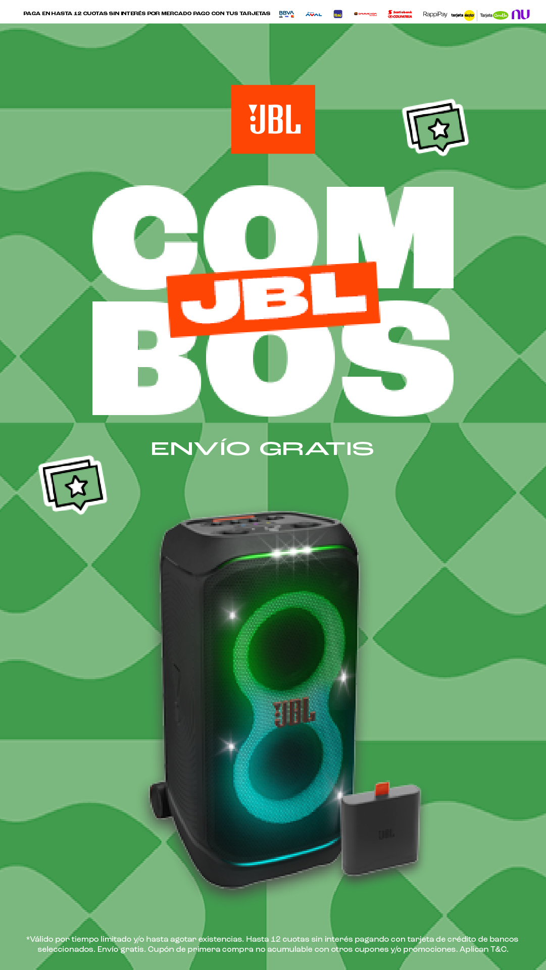JBL Colombia Facebook ad: Combos JBL