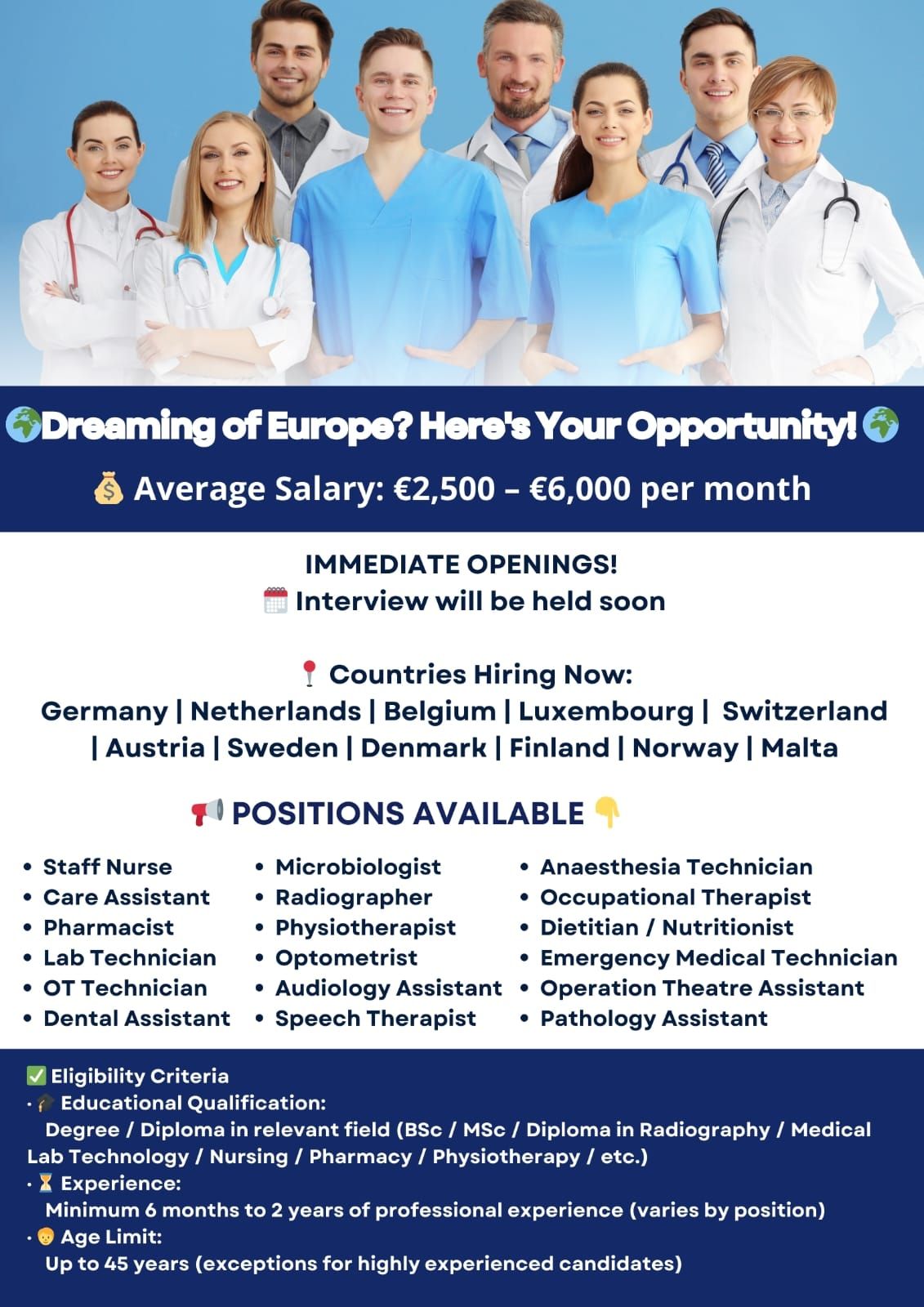 Meridian Migration Services Facebook ad: Dreaming of Europe?