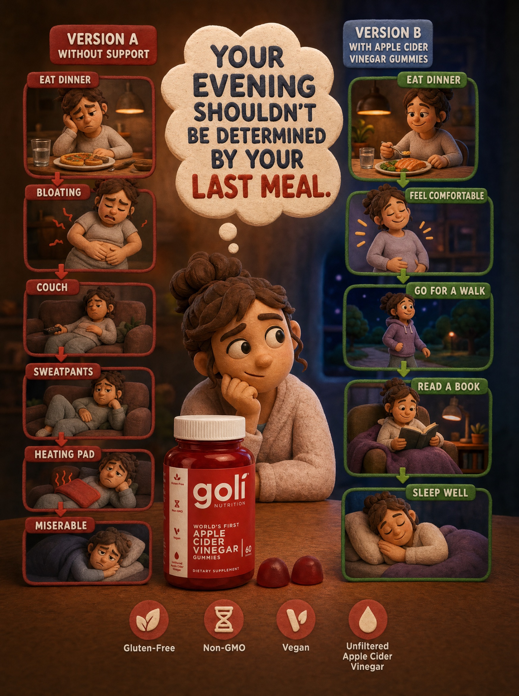 Goli Facebook ad: OVER 60% OFF + 100% FREE Shipping