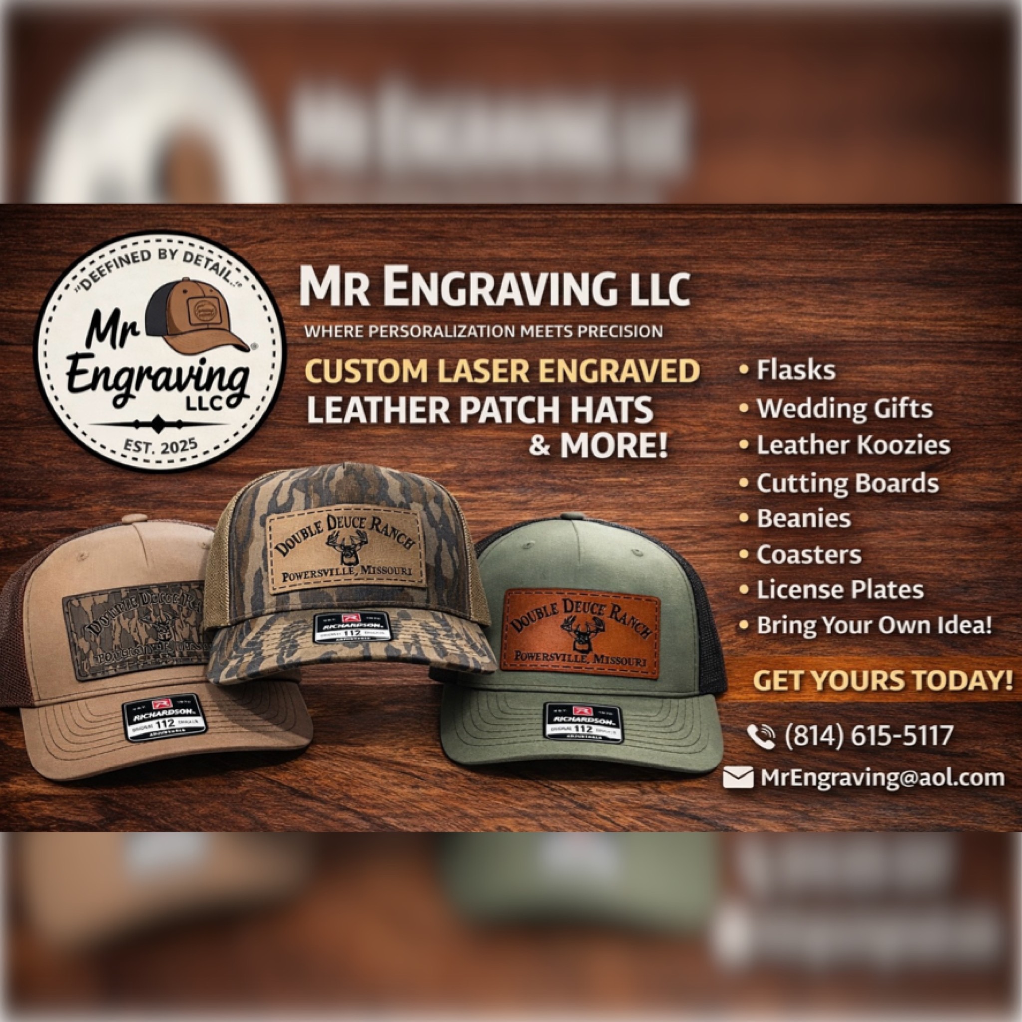 MR Engraving LLC Facebook ad