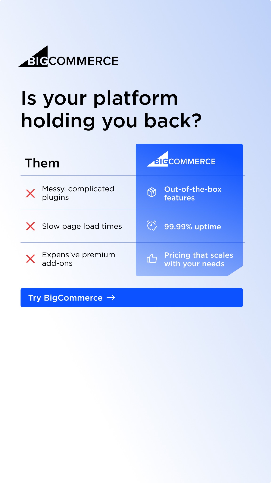 BigCommerce Facebook ad