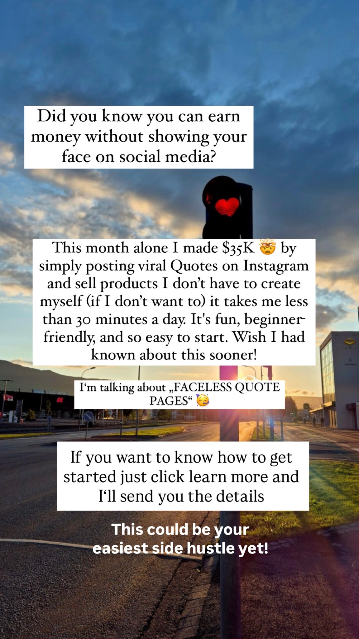 Womenofthefuture.co Facebook ad: Build Income Without Showing Your Face Start Now
