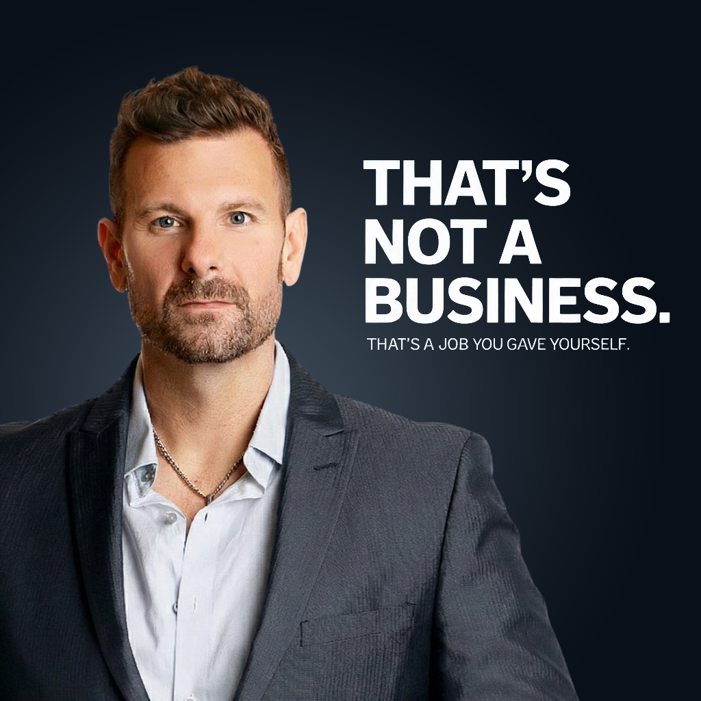Tyson Zahner: Attraction Marketing Coach Facebook ad: That's Not a Business. That's a Job You Gave Yourself