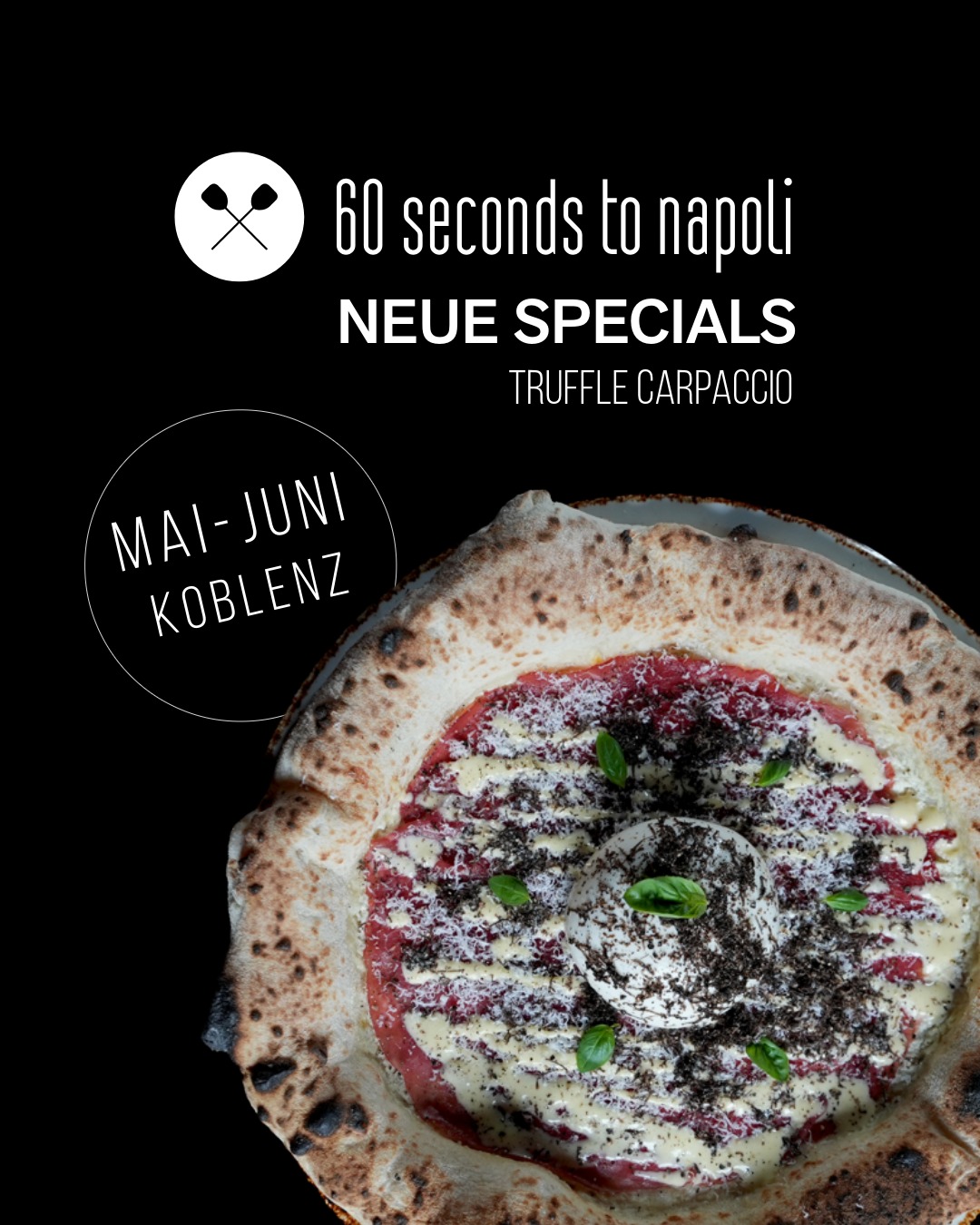 60 seconds to napoli Facebook ad: Es ist wieder soweit!