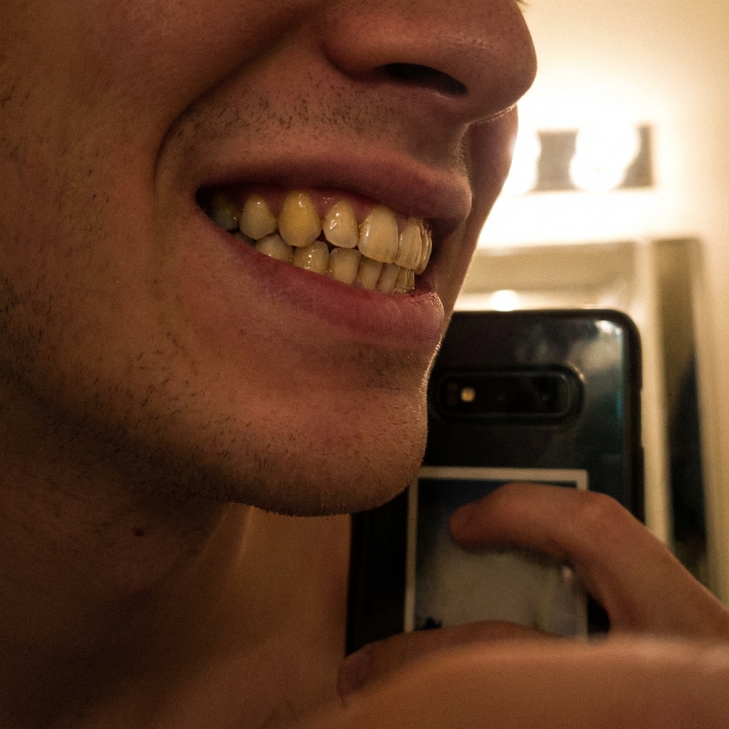 Chris Hill Facebook ad: Read this if you have yellow teeth