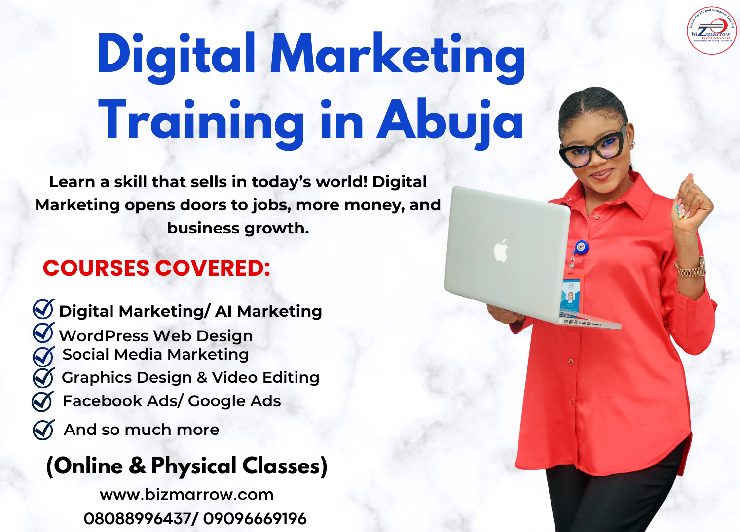 Bizmarrow Technologies : Center For ICT & Computer Training Abuja Nigeria Facebook ad