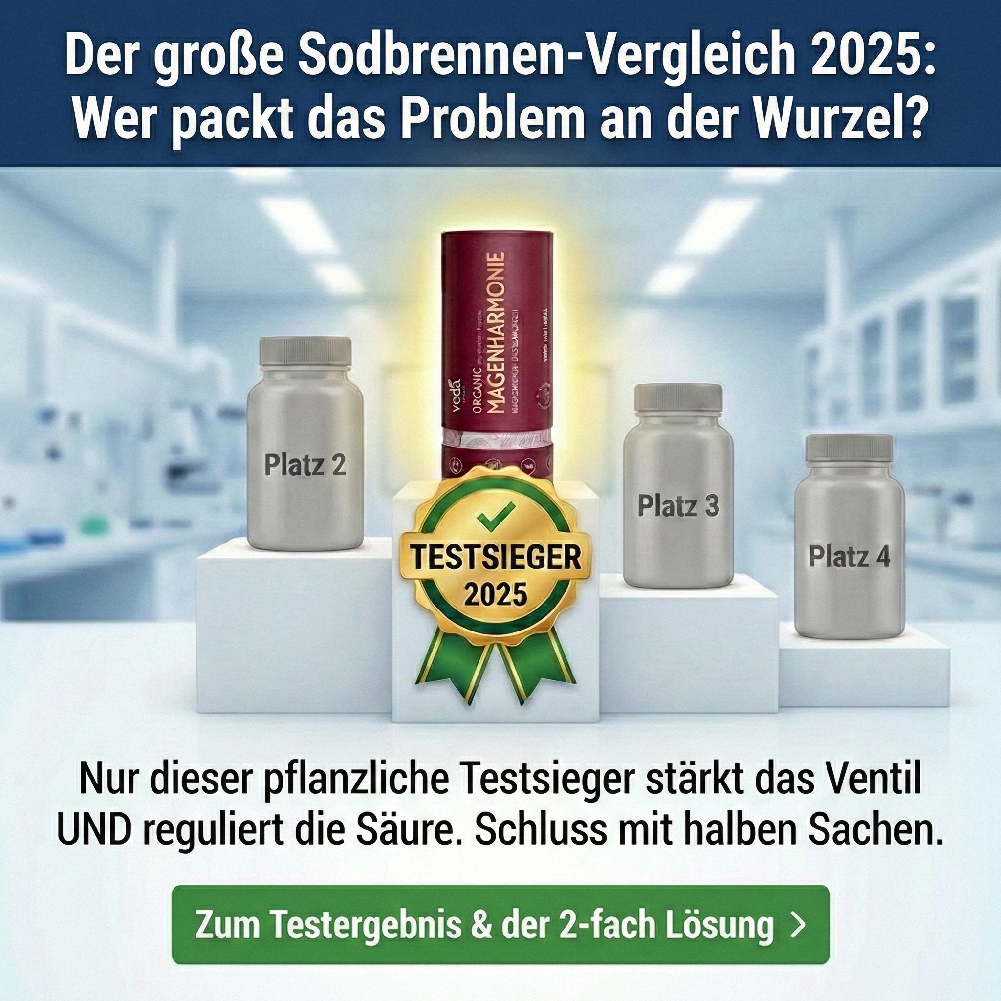 Magen Vergleich Facebook ad: Sodbrennen besiegen: Der Testsieger 2025