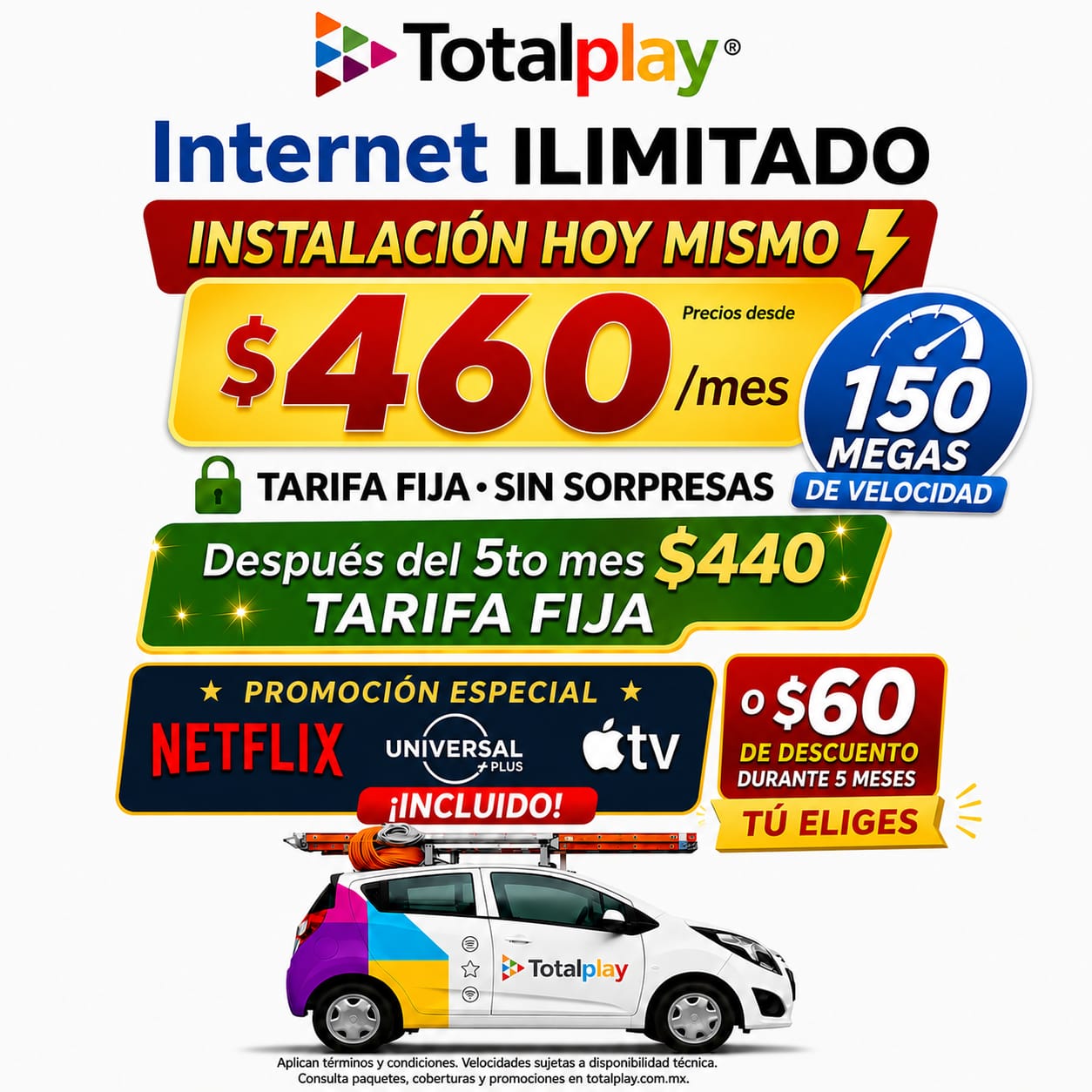 Internet ilimitado total Facebook ad: Informació sin compromiso