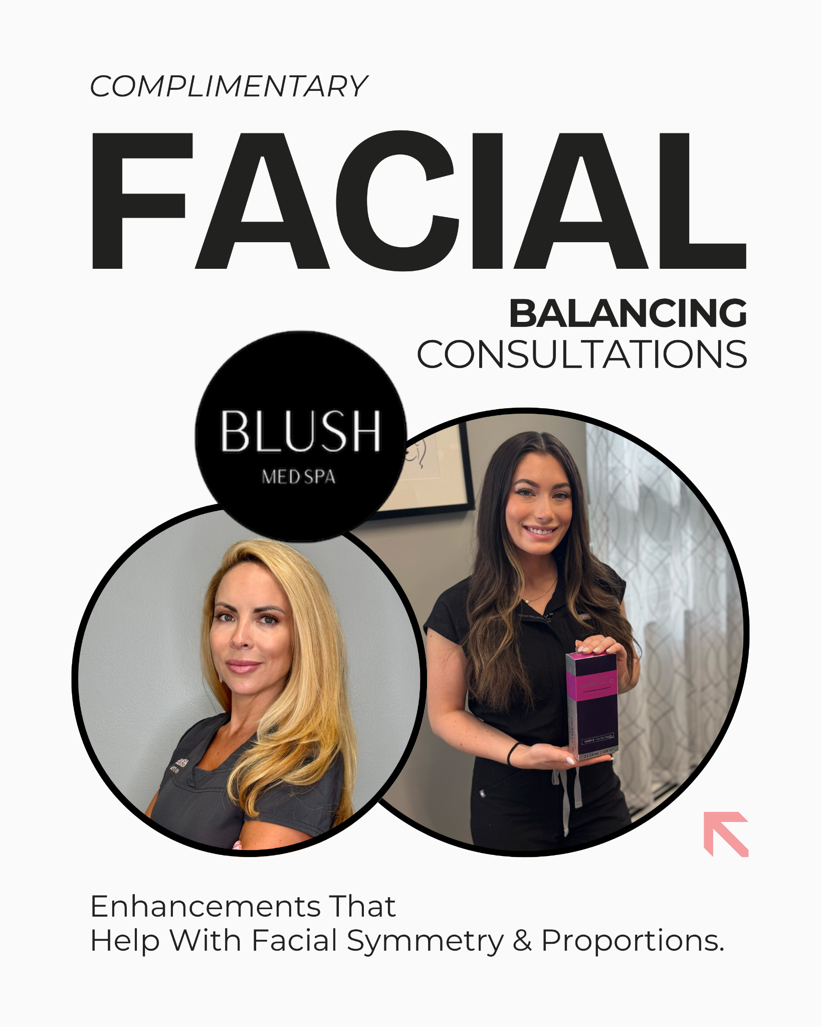 Blush Med Spa Facebook ad